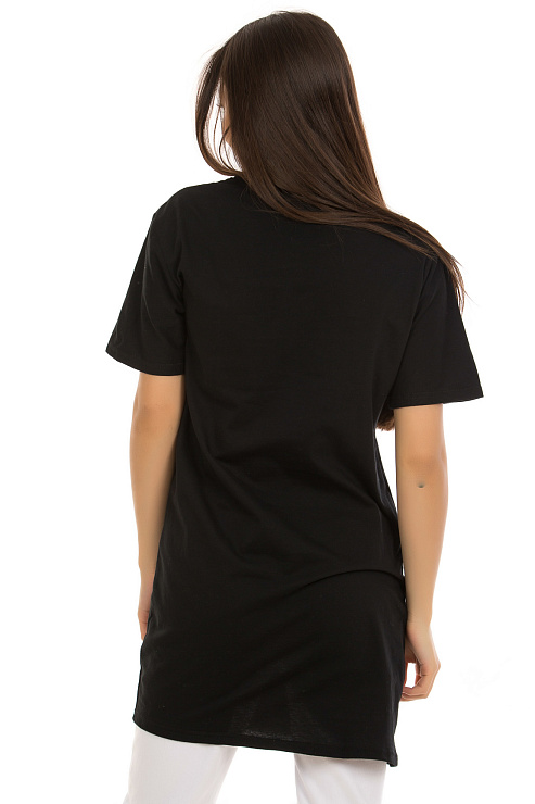 SAM SAM 0002 ЧЕРНЫЙ Футболка женская CHEERDUCK цвет Черный