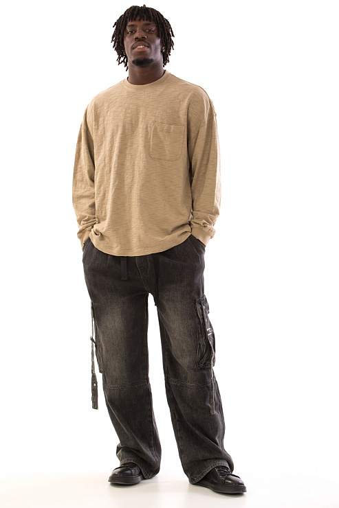 CHEERDUCK/4070 LST-006 БЕЖЕВЫЙ Свитшот мужской CHEERDUCK цвет Бежевый