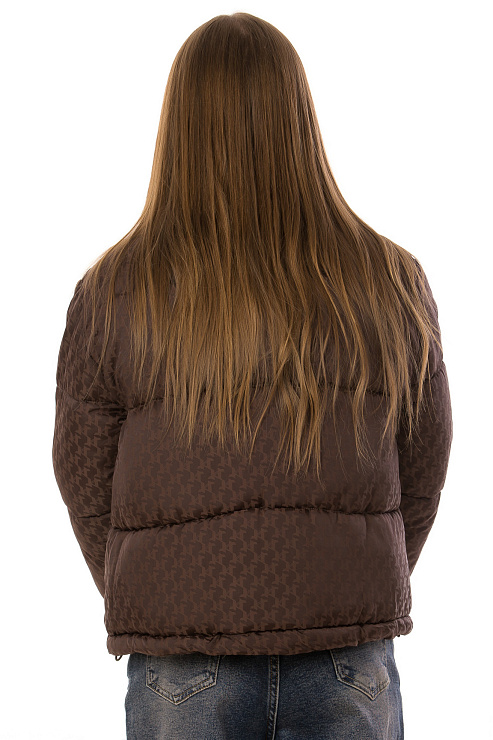 CHEERDUCK/2025 6857 КОРИЧНЕВЫЙ Куртка женская CHEERDUCK цвет Коричневый