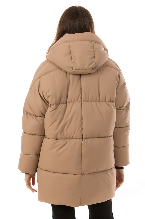 CHEERDUCK/MUD 02-1 БЕЖЕВЫЙ Пуховик женский CHEERDUCK цвет Бежевый