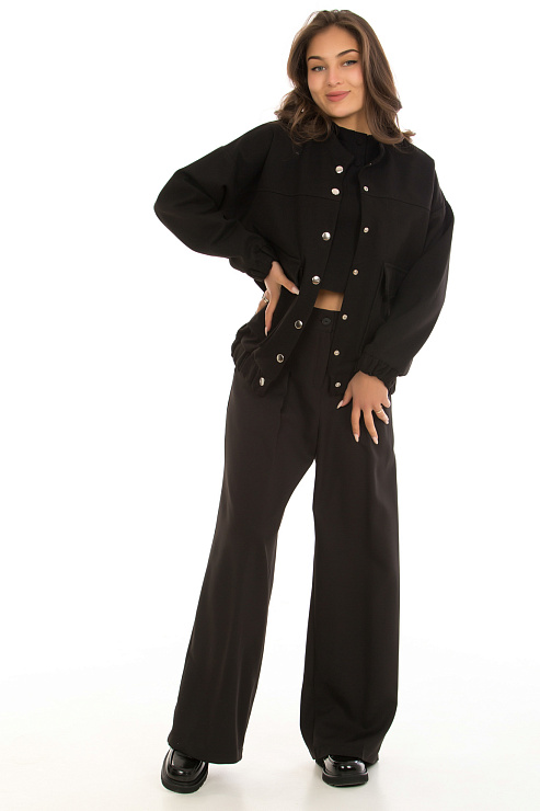 CHEERDUCK/YK 224 ЧЕРНЫЙ Бомбер женский CHEERDUCK цвет Черный