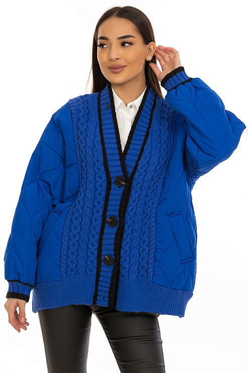 CHEERDUCK/2C19 402 СИНИЙ Бомбер женский CHEERDUCK цвет Синий