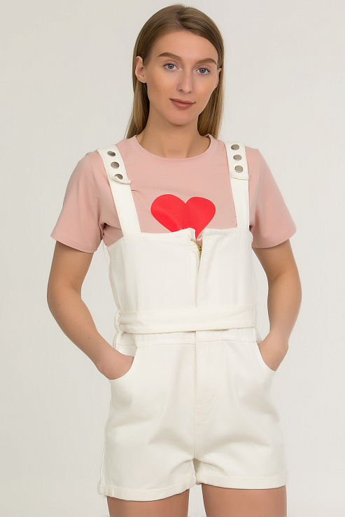 CHEER&DUCK/2025 9976 БЕЛ. Комбинезон женский CHEERDUCK цвет Белый