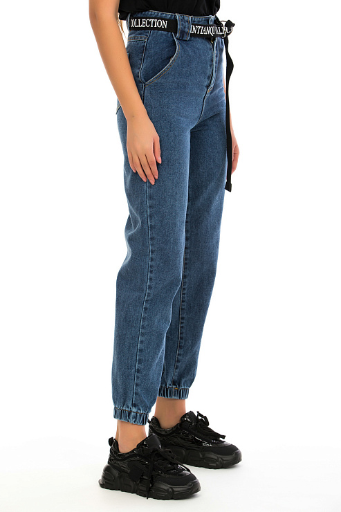 CHEER&DUCK/2025 5368 СИН. Джинсы женские CHEERDUCK цвет Синий