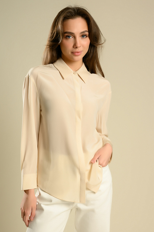 BELLABOA 111-209 БЕЖЕВЫЙ Блуза женская BELLABOA цвет Бежевый