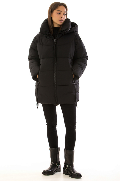 TOWMY 3263 ЧЕРНЫЙ Пуховик женский TOWMY цвет Черный