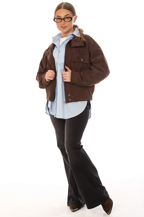 CHEERDUCK/2025 2660 КОРИЧНЕВЫЙ Куртка д/с CHEERDUCK цвет Коричневый