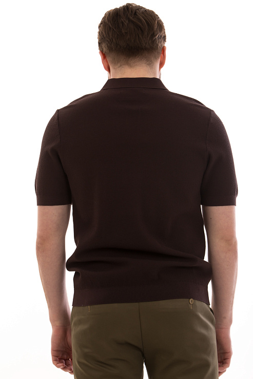 CHEERDUCK/4070 9009 КОРИЧНЕВЫЙ Поло мужское CHEERDUCK цвет Коричневый