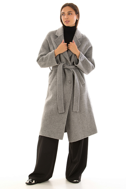 CHEERDUCK/5078 2525 СЕРЫЙ Пальто женское CHEERDUCK цвет Серый