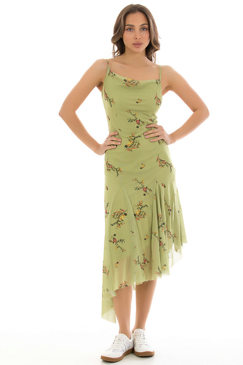 CHEERDUCK/2C19 1978 ЗЕЛЕНЫЙ Сарафан  CHEERDUCK цвет Зеленый