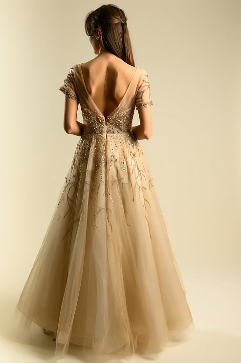 BELLABOA 1004 БЕЖЕВЫЙ Вечернее платье BELLABOA цвет Бежевый