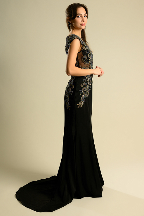 BELLABOA 1013 ЧЕРНЫЙ Вечернее платье BELLABOA цвет Черный