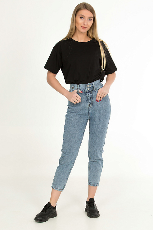 CHEER&DUCK/Sy 638 ГОЛУБ. Джинсы женские CHEERDUCK цвет Голубой