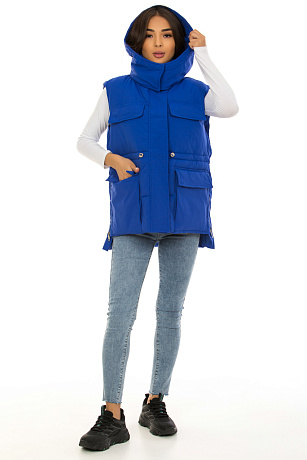 CHEERDUCK/2030 M01 СИНИЙ Жилет женский CHEERDUCK цвет Синий