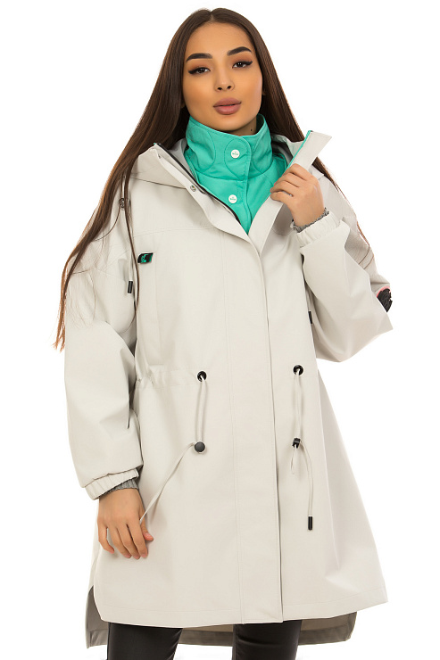 YIMOSIS 5039 БЕЛЫЙ Плащ женский YIMOSIS цвет Белый