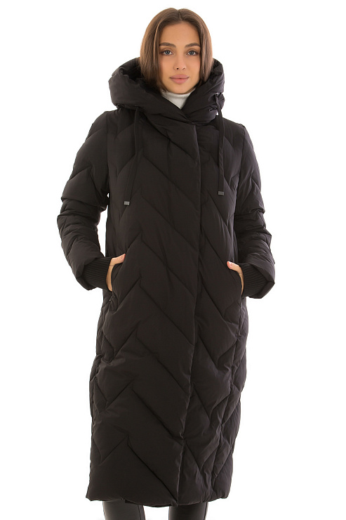 TOWMY 3378 ЧЕРНЫЙ Пуховик женский TOWMY цвет Черный