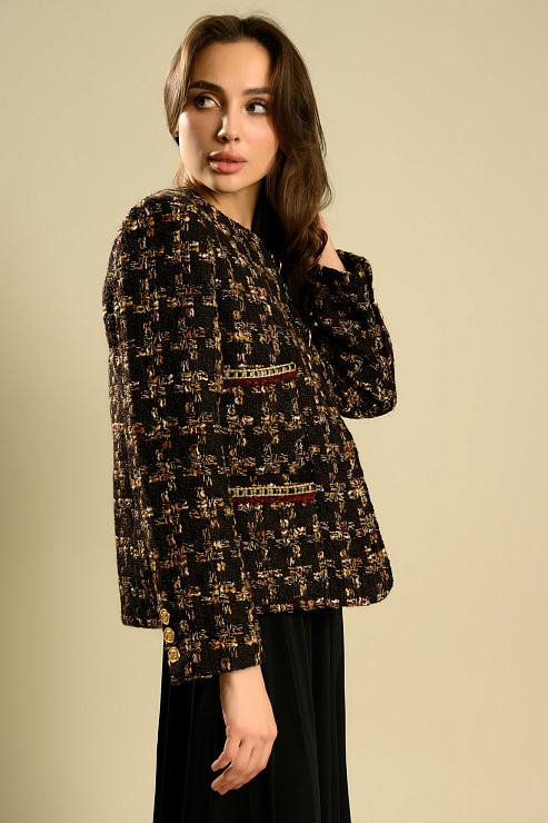 BELLABOA 111-48 КОРИЧНЕВЫЙ Пиджак женский BELLABOA цвет Коричневый