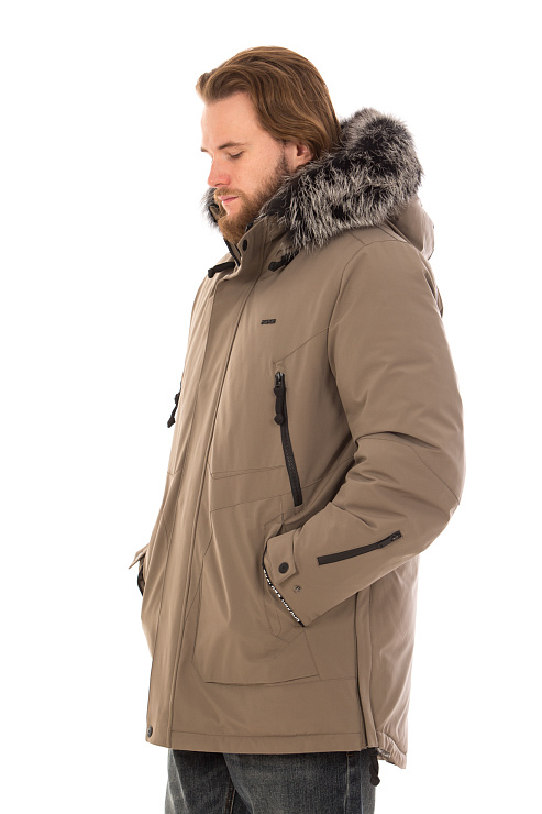 SHarK Force 725985 КОРИЧНЕВЫЙ Пуховик мужской SHARK FORCE цвет Коричневый