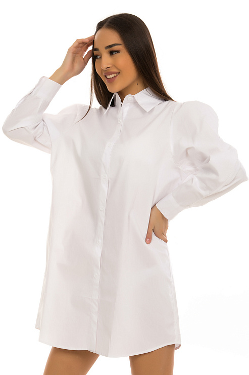 CHEER&DUCK/2025 9861 БЕЛЫЙ Рубашка женская CHEERDUCK цвет Белый