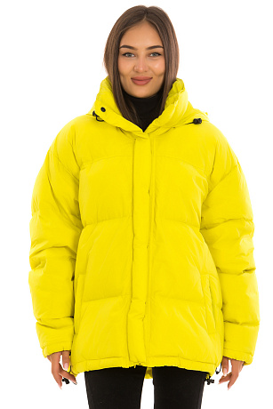 CHEERDUCK/YA 9055 ЖЕЛТЫЙ Пуховик женский CHEERDUCK цвет Желтый