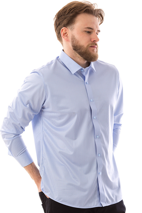 CHEERDUCK/2C87 960-6 СИНИЙ Рубашка мужская CHEERDUCK цвет Синий