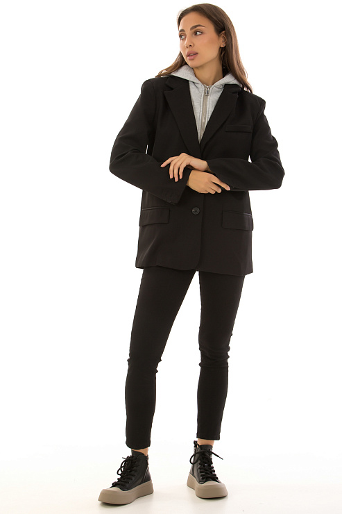 CHEERDUCK/2C19 8908 ЧЕРНЫЙ Пиджак женский CHEERDUCK цвет Черный