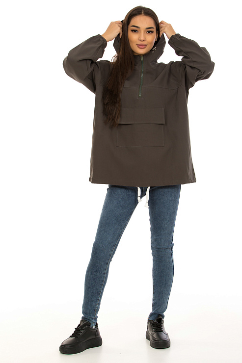 CHEERDUCK/XIAO JUN 8819 КОРИЧНЕВЫЙ Ветровка женская CHEERDUCK цвет Коричневый