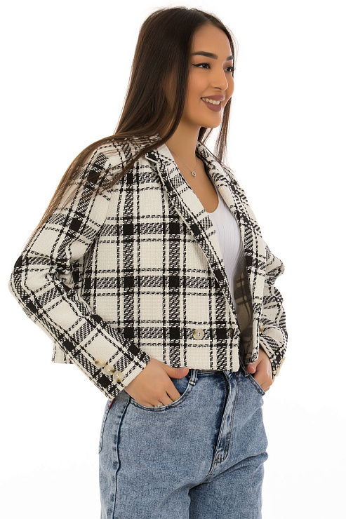 CHEERDUCK/GJ187 8514 БЕЛЫЙ Жакет женский CHEERDUCK цвет Белый