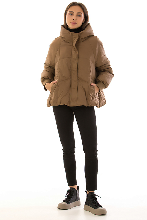 CHEERDUCK/2030 6885 КОРИЧНЕВЫЙ Куртка женская CHEERDUCK цвет Коричневый
