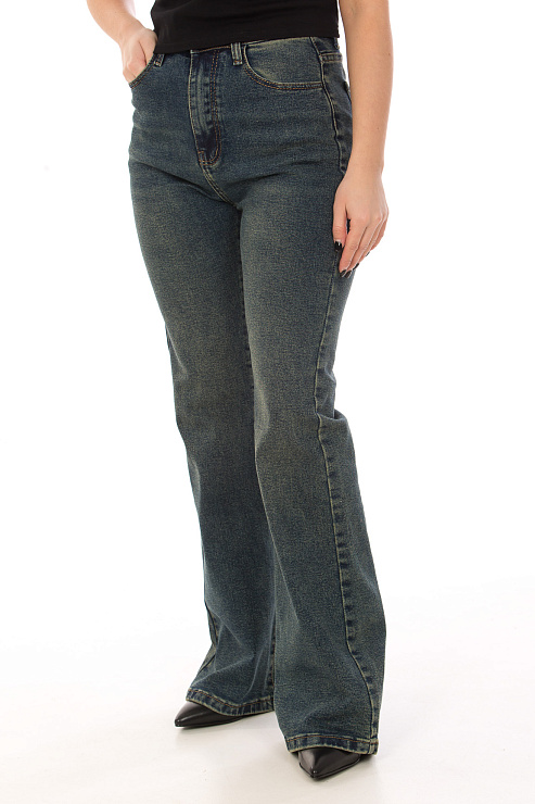 CHEERDUCK S-5607 СИНИЙ Джинсы женские CHEERDUCK цвет Синий