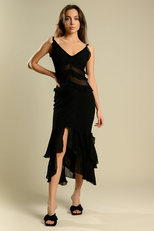 BELLABOA 111-255 ЧЕРНЫЙ Платье женское BELLABOA цвет Черный