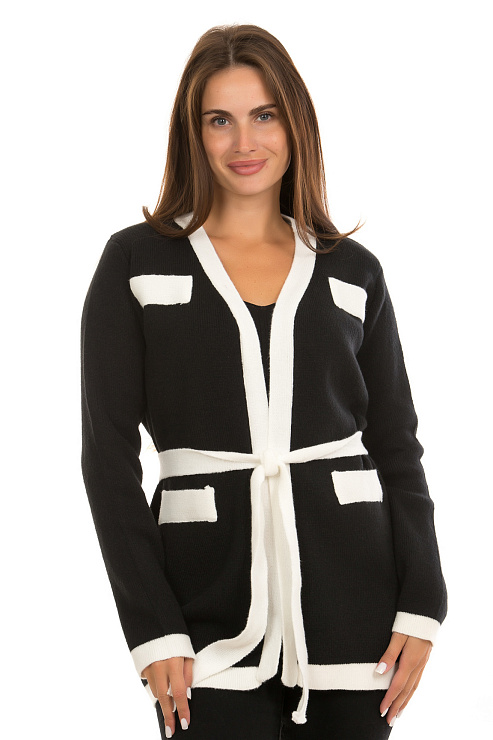 CHEERDUCK/B57 2313 ЧЕРНЫЙ Кардиган женский CHEERDUCK цвет Черный
