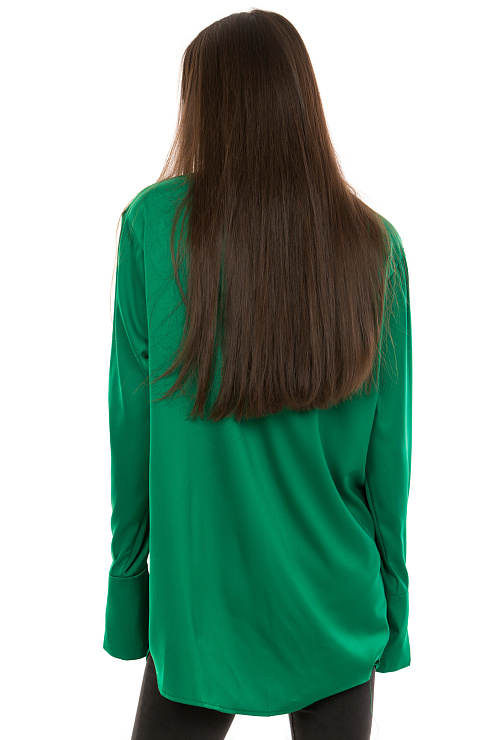 CHEERDUCK 7171 ЗЕЛЕНЫЙ Блуза женская CHEERDUCK цвет Зеленый