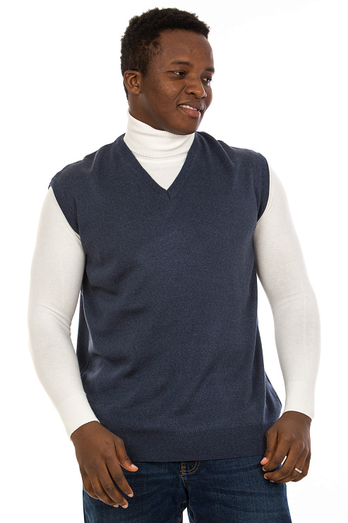 CHEERDUCK/BA 3761 СИНИЙ Жилет мужской CHEERDUCK цвет Синий