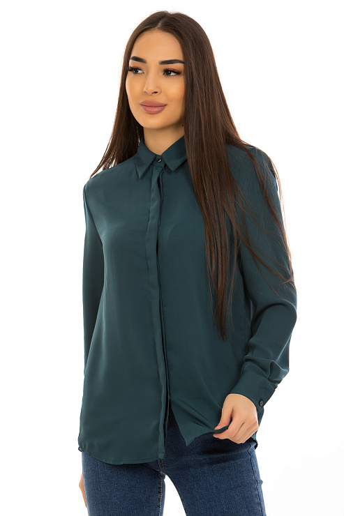 CHEERDUCK/2C19 930 ЗЕЛЕНЫЙ Блуза женская CHEERDUCK цвет Зеленый