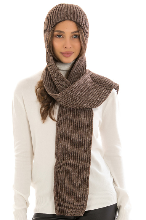 Шапка 0850 КОРИЧНЕВЫЙ  CHEERDUCK цвет Коричневый