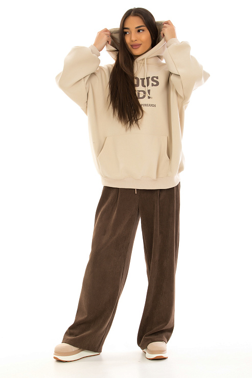 CHEERDUCK/NEW 297-1 БЕЖЕВЫЙ Худи  CHEERDUCK цвет Бежевый