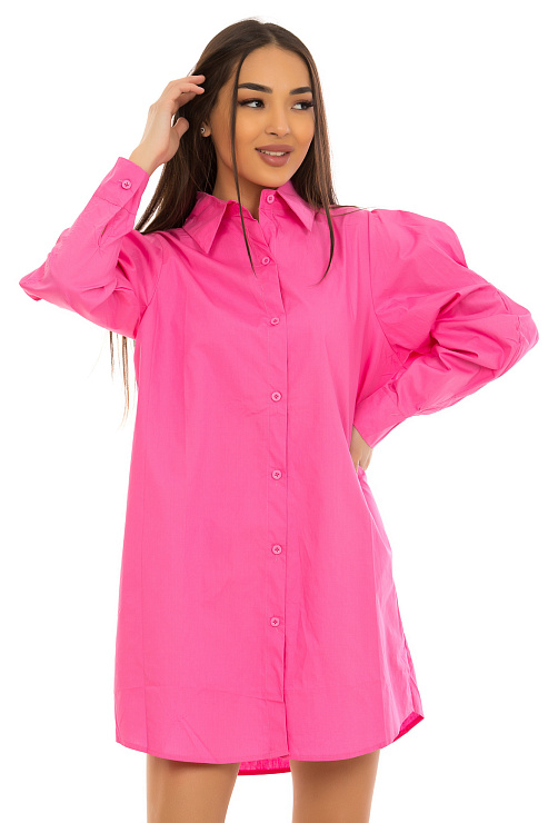 CHEER&DUCK/2025 9861 РОЗОВЫЙ Рубашка женская CHEERDUCK цвет Розовый