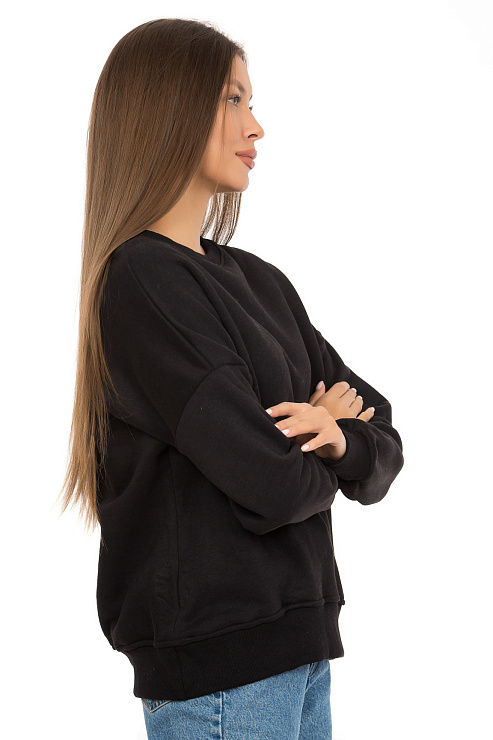 SHI FA MAN 5001 ЧЕРН. Свитшот женский SHI FA MAN цвет Черный