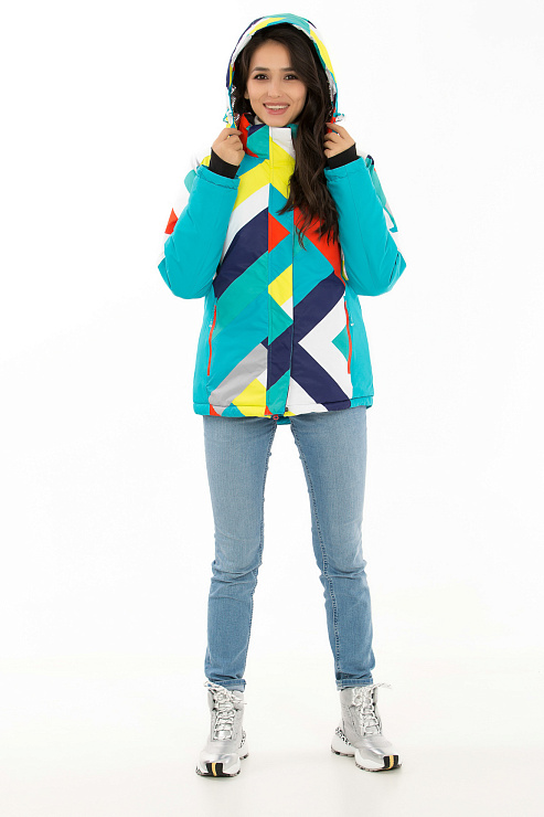 CHEER&DUCK/3055 62010 ГОЛУБ. Куртка горнолыжная женская CHEERDUCK цвет Голубой