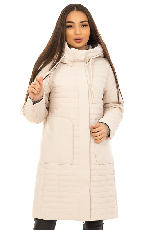 TOWMY 6218 БЕЖЕВЫЙ Плащ женский TOWMY цвет Молочный