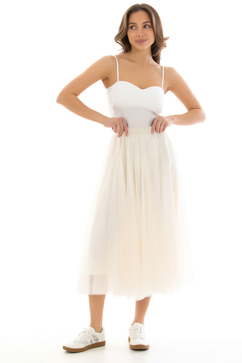 CHEERDUCK/2C19 2329-1 БЕЖЕВЫЙ Юбка CHEERDUCK цвет Бежевый