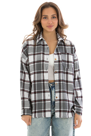 CHEERDUCK R-9058 БЕЛЫЙ Рубашка женская CHEERDUCK цвет Белый