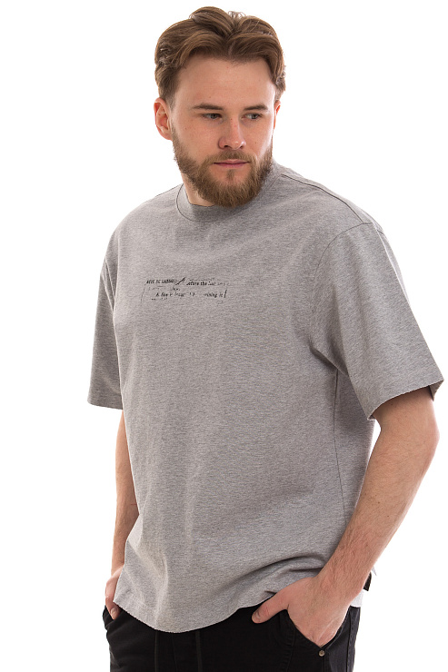CHEERDUCK/4070 1305 СЕРЫЙ Футболка мужская CHEERDUCK цвет Серый