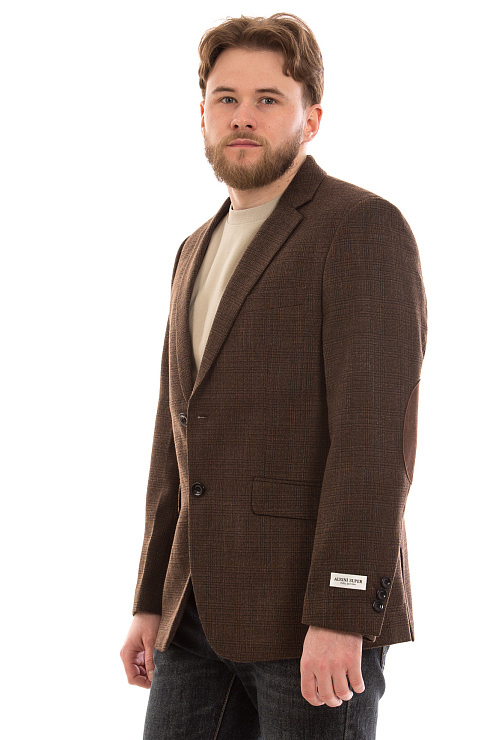 CHEERDUCK/2C87 9138-4 КОРИЧНЕВЫЙ Пиджак мужской CHEERDUCK цвет Коричневый