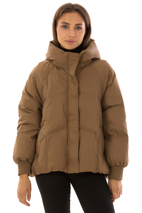 CHEERDUCK/2030 6885 КОРИЧНЕВЫЙ Куртка женская CHEERDUCK цвет Коричневый