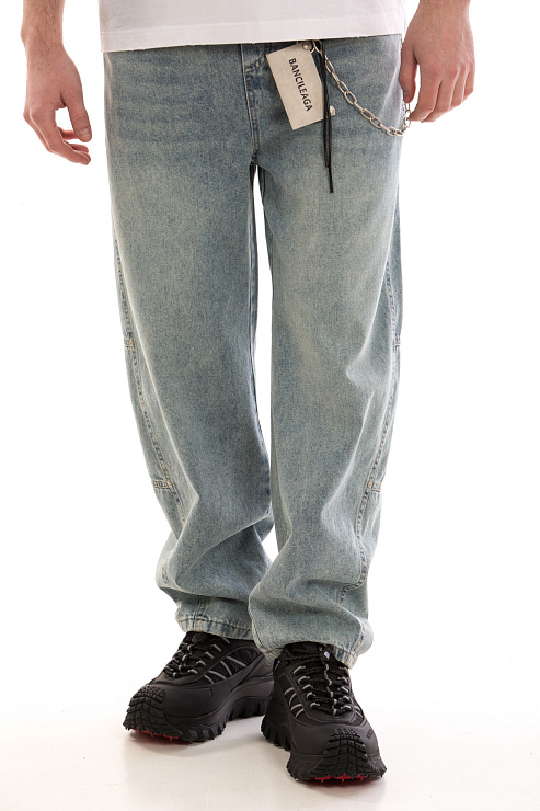 CHEERDUCK/4070 40362 ГОЛУБОЙ Джинсы мужские CHEERDUCK цвет Голубой