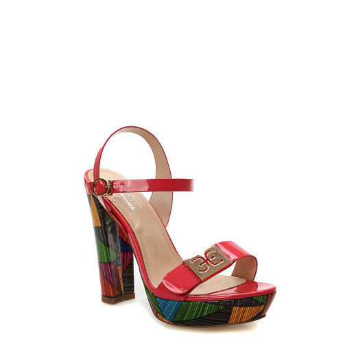 Босоножки на каблуке SERGIO MANCHOT цвет Красный