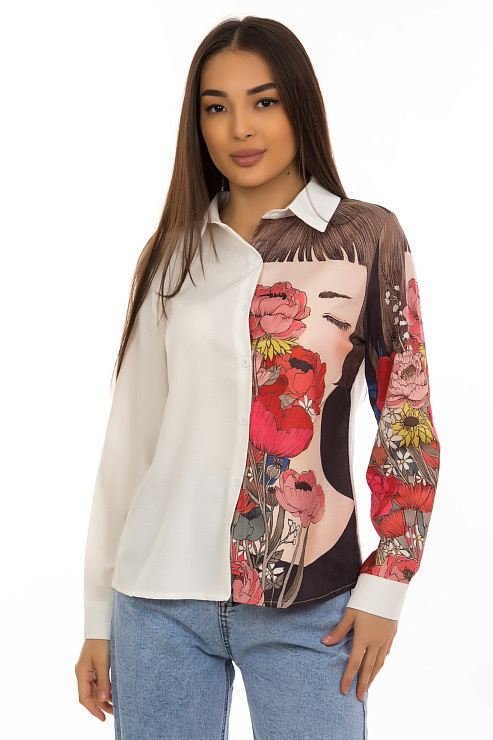 CHEERDUCK/5027 7075 КРАСНЫЙ Блуза женская CHEERDUCK цвет Красный