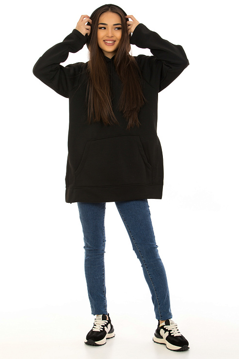 CHEERDUCK/NUR 424 ЧЕРНЫЙ Худи женские CHEERDUCK цвет Черный